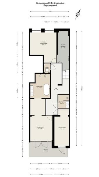 Floor Plan 4 - Hemonylaan 23 B